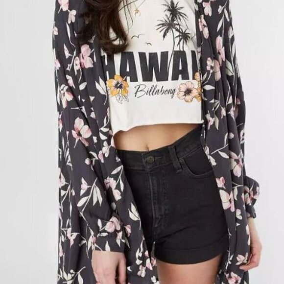 Billabong Other - Billabong Salty Shoreline Kimono in Ink Size M/L